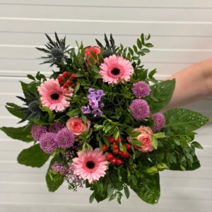 Klassiek boeket gerbera roze